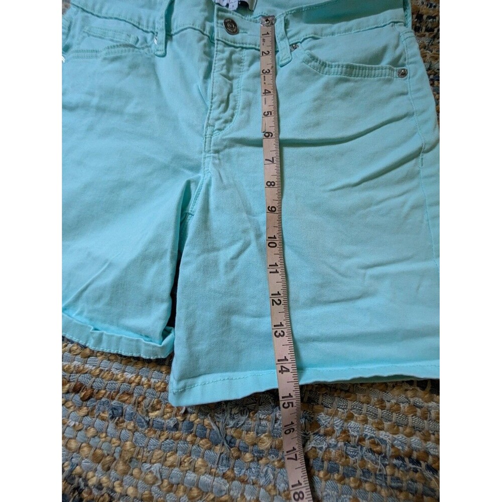 Mint Green Bermuda Shorts 8 Pastel Coastal Preppy Summer Stretch - Picture 3 of 10